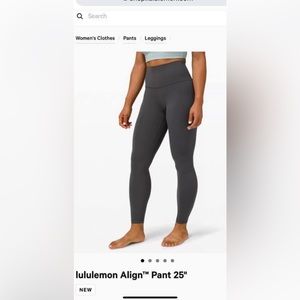 Lululemon aglin legging